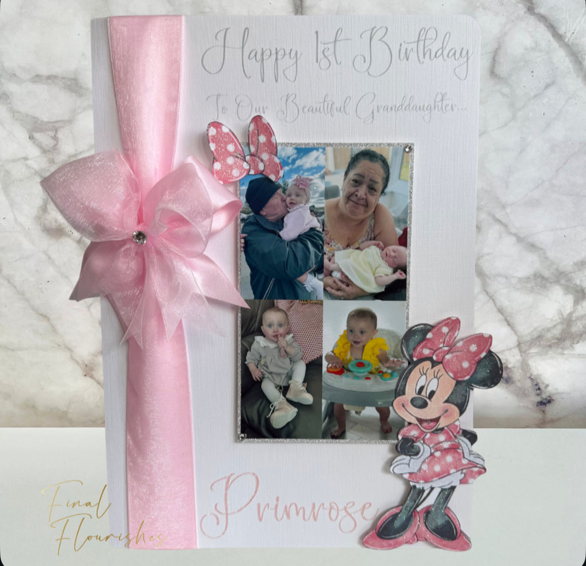 Pink Mouse Photo Card