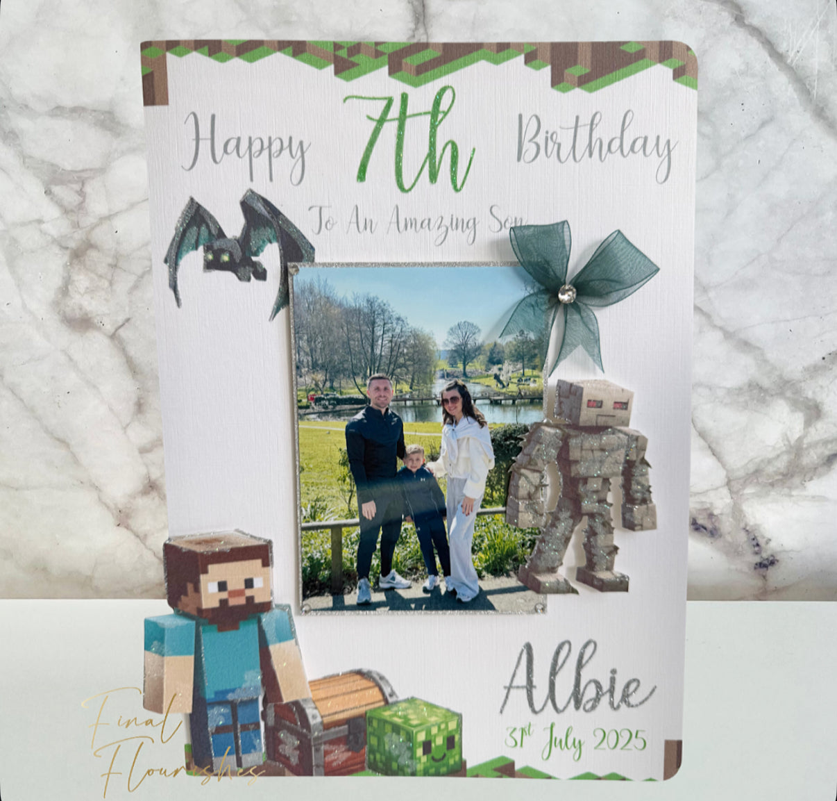 Minecraft Photo Card