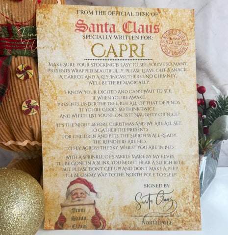 Letter From Father Christmas