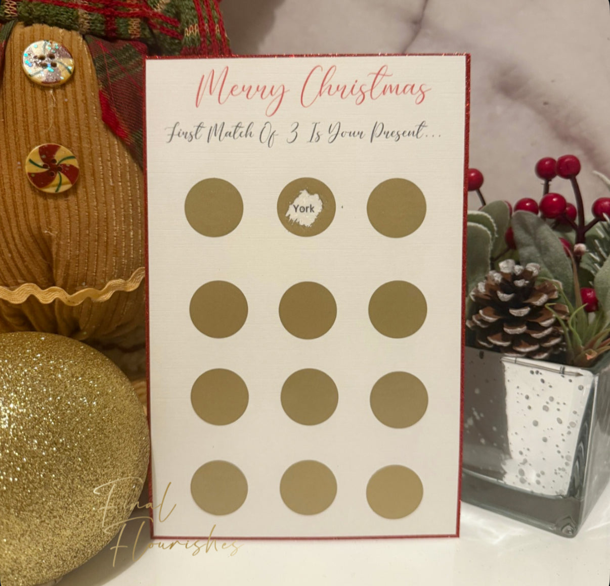 Match 3 Scratch To Reveal