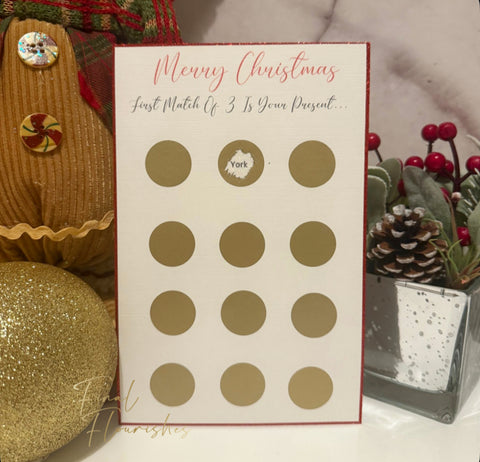 Match 3 Scratch To Reveal