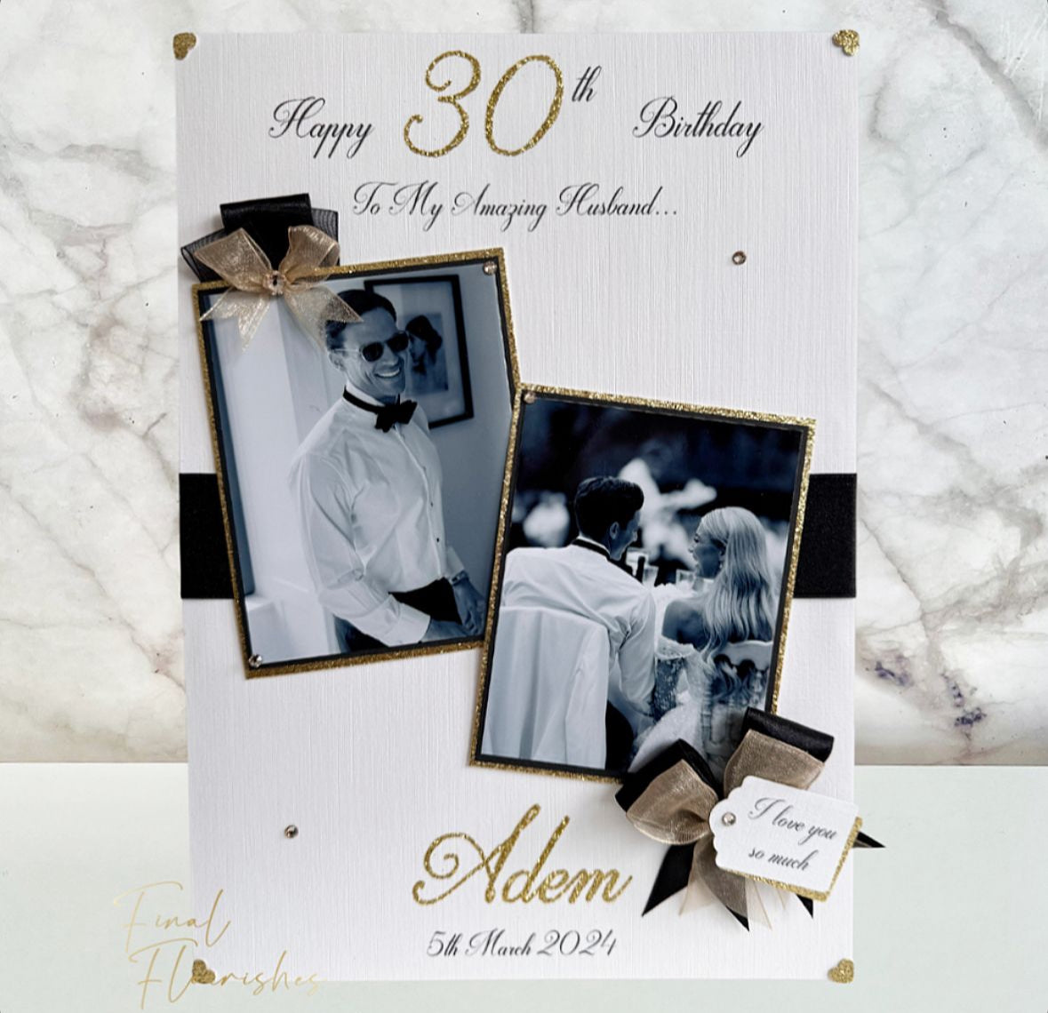 Black & Gold Deluxe Photo Card