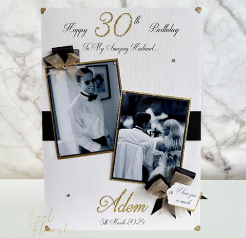 Black & Gold Deluxe Photo Card