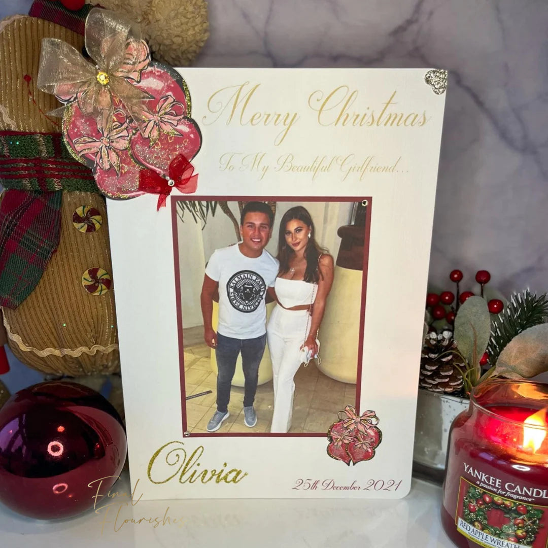 Pop Out Bauble Deluxe Photo Card