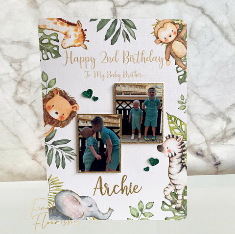 Jungle Animals Photo Card