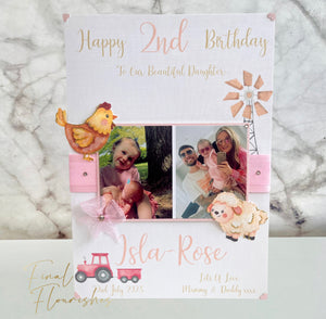 Farm Animals Photo Card