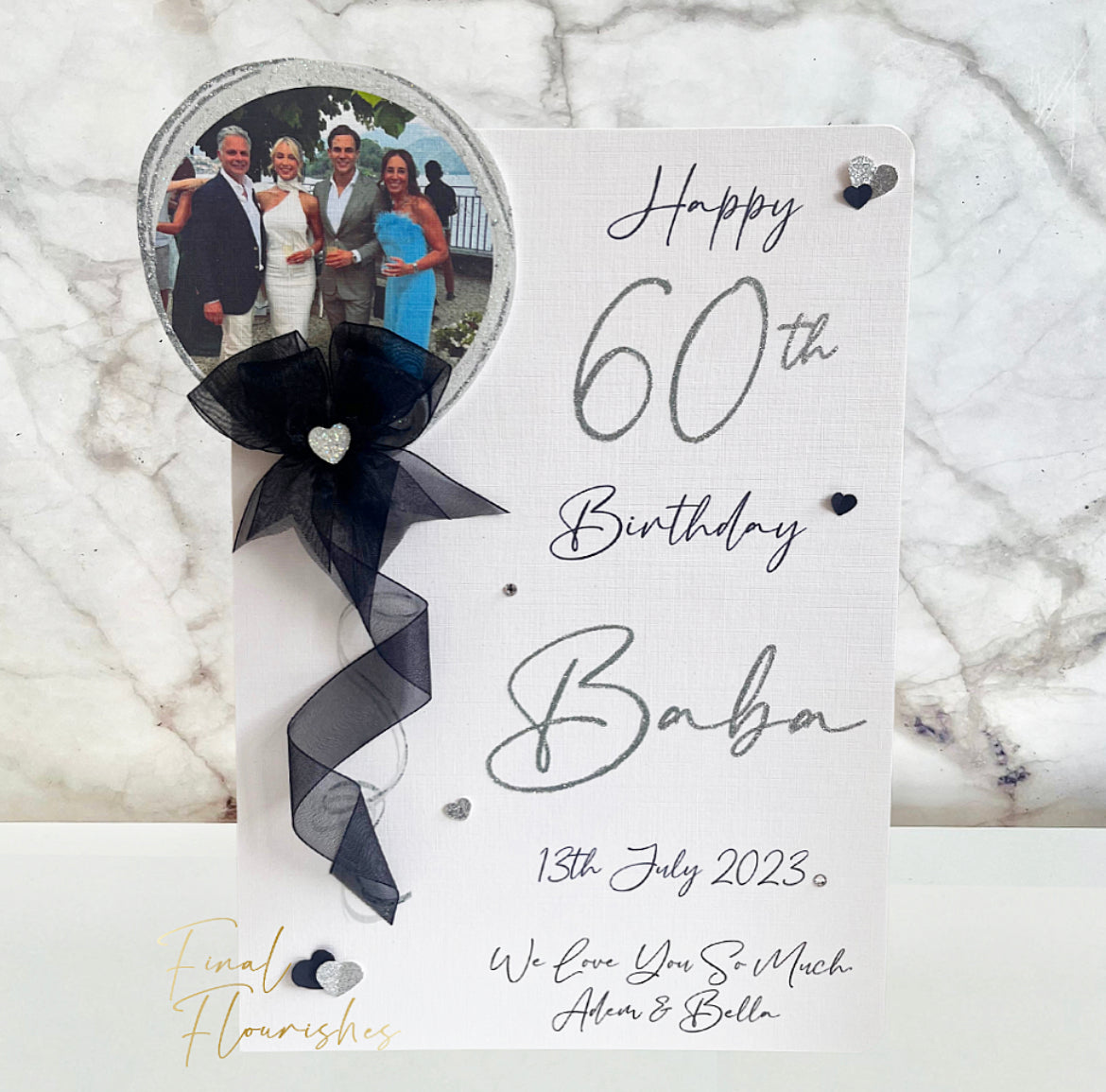 Black & Silver Balloon Pop Out