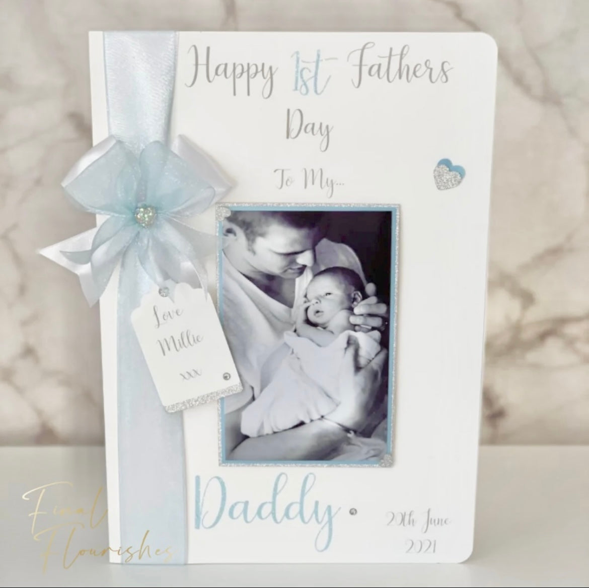 Daddy's First Father's Day Photo Card