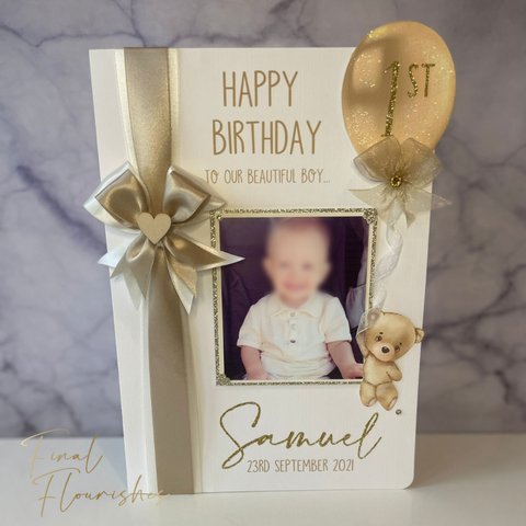 Little Bear Gold Photo Card