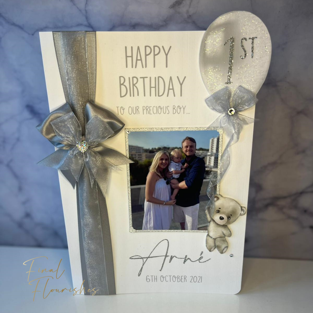 Little Bear Silver Photo Card