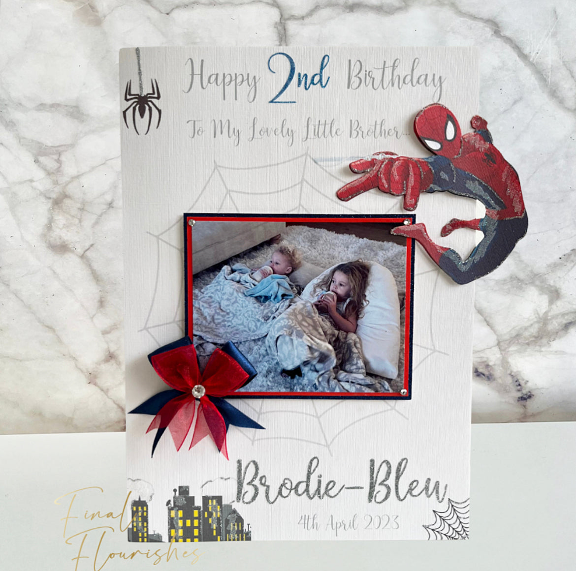 Spiderman’s Spiderweb Photo Card
