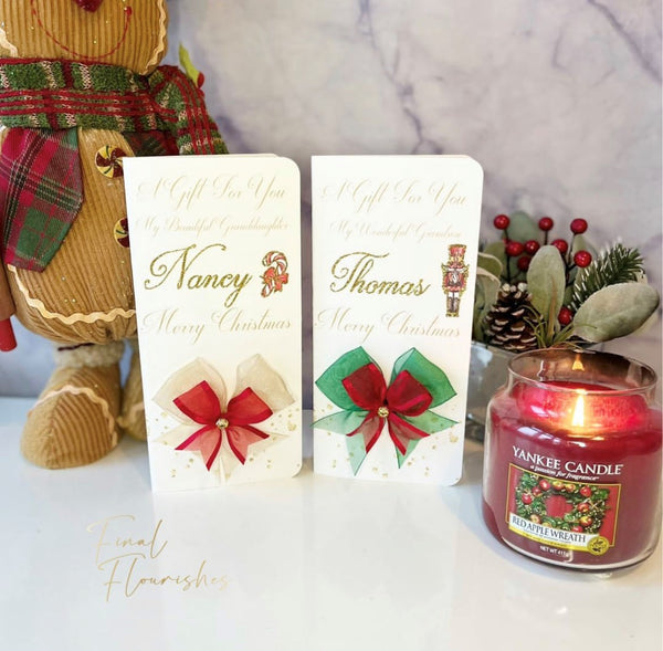 Personalised Christmas Money Wallets