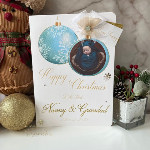 Baby Bauble Photo Card